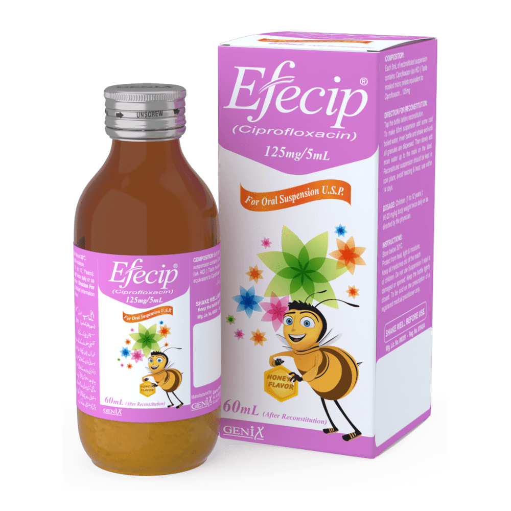 Efecip Dry Powder Suspension 125mg