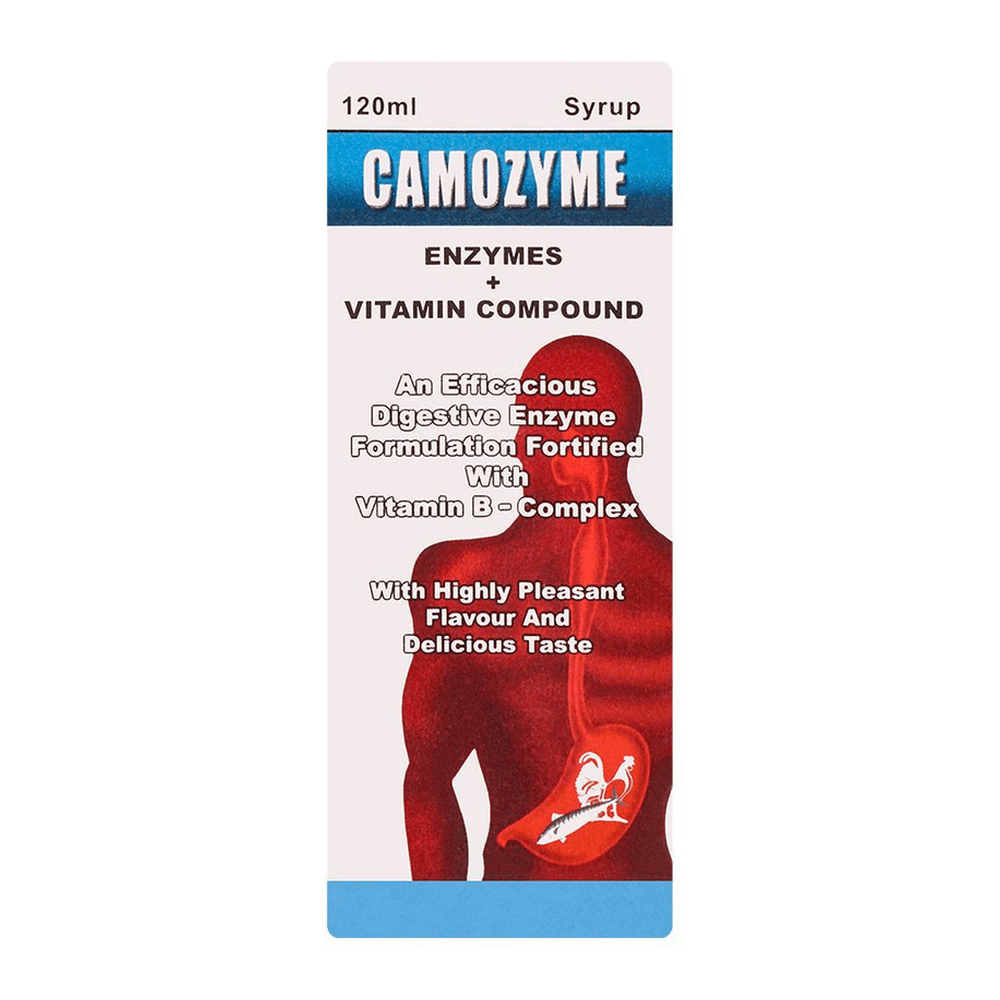 Camozyme Syrup 78.76/25/5/2/2/2mg